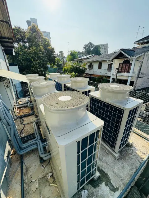 Qualitair completed energy-efficient air conditioning installation